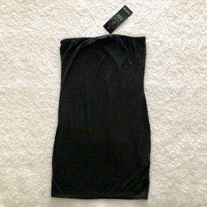 Petite Black Basic Tube Dress NWT